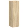 vidaXL Conjunto de mueble de TV Montaje en la pared 4 pcs Roble Sonoma