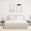 vidaXL Mesitas de noche de pared con luces LED 2 uds gris Sonoma