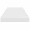 vidaXL Estante flotante de pared blanco brillante MDF 60x23,5x3,8 cm