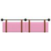 vidaXL Cabecera Colgante Liso Rosa 170 x 55 x 5 cm PU antiguo
