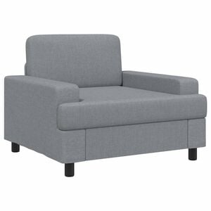 vidaXL Sill&oacute;n Gris Claro Tela