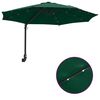 vidaXL Parasol de jardín Manual Verde y Negro 248 x 248 x 148 cm