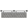 vidaXL Cabecera Colgante Gris Claro 170 x 55 x 7 cm Terciopelo