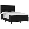 vidaXL Cama tipo Box Spring con colch&oacute;n Negro 140 x 190 cm tela