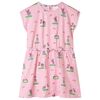 vidaXL Vestido infantil rosa claro 104