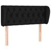 vidaXL Cabecero de tela negro 103x23x78/88 cm