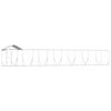 vidaXL Perrera de exterior con techo acero galvanizado plata 14x2x2,5m