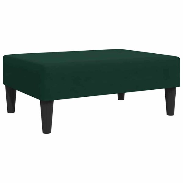 vidaXL Reposapi&eacute;s de terciopelo verde oscuro 77x55x31 cm