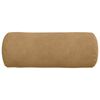 vidaXL Cojines Bolster 2 pcs Marrón Ø 15 x 40 cm Tela de pana