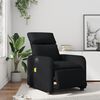 vidaXL Sill&oacute;n de masaje reclinable el&eacute;ctrico cuero sint&eacute;tico negro