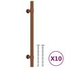vidaXL Tiradores para armarios 10 uds acero inoxidable bronce 160 mm