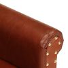 vidaXL Sill&oacute;n butaca de cuero aut&eacute;ntico marr&oacute;n
