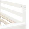 vidaXL Cama alta de ni&ntilde;os con tobog&aacute;n madera maciza blanca 90x190 cm
