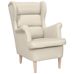 vidaXL Sill&oacute;n de lino blanco 74x84x100 cm