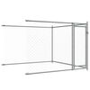 vidaXL Jaula de perros con puertas acero galvanizado gris 10x2x1,5 m