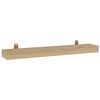 vidaXL Estantes de pared 2 unidades madera maciza de teca 90x15x4 cm