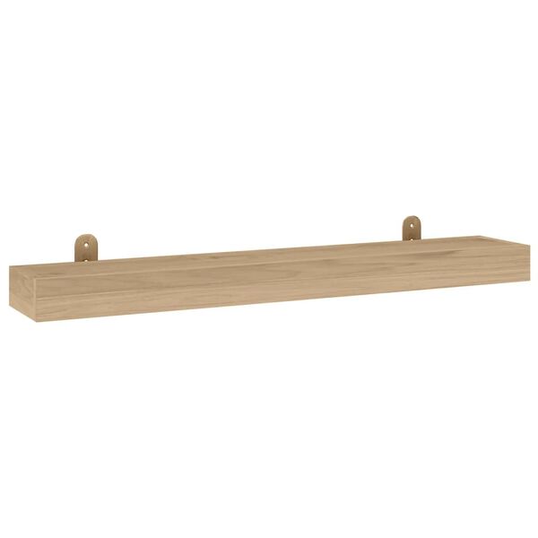 vidaXL Estantes de pared 2 unidades madera maciza de teca 90x15x4 cm