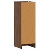 vidaXL Mueble zapatero madera contrachapada roble marr&oacute;n 32x35x92 cm