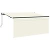 vidaXL Toldo retr&aacute;ctil Crema 300 x 200 cm Poli&eacute;ster y Aluminio