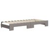 vidaXL Sof&aacute; cama nido con cajones tela gris taupe 80x200 cm