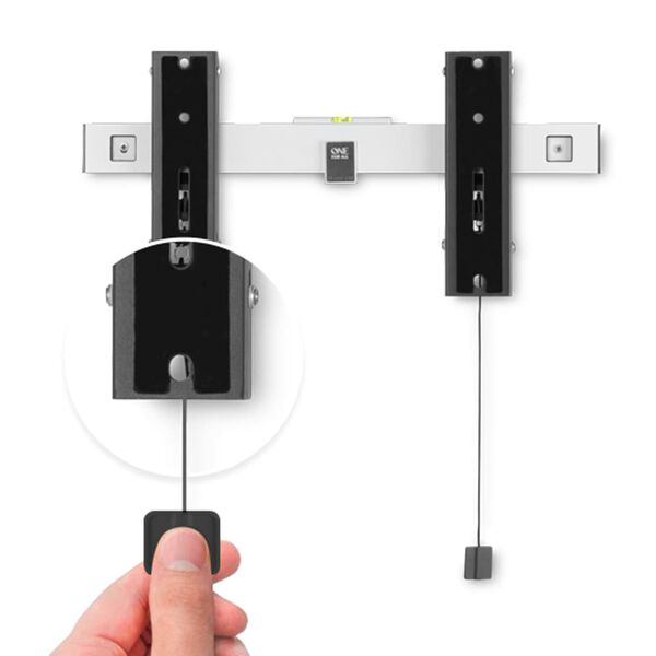 One For All Soporte TV inclinable OLED 32"- 77" blanco y negro