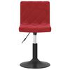 vidaXL Silla de comedor giratoria de terciopelo vino tinto