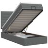 vidaXL Cama otomana con colch&oacute;n Gris oscuro 100 x 200 cm Tela