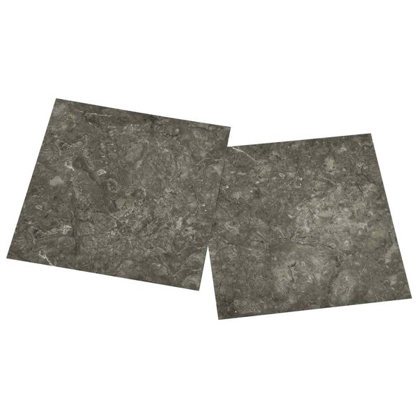 vidaXL Tableros de Suelo 55 pcs Gris 5,11 m&sup2; PVC