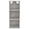 vidaXL Armario de pared madera ingenier&iacute;a gris hormig&oacute;n 34,5x32,5x90cm