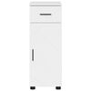 vidaXL Gabinete de Baño con cajón con puerta brillante 30 x 35 x 80 cm