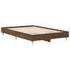 vidaXL Estructura de cama sin colchón marrón roble 120x190 cm madera