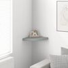 323922 vidaXL Floating Corner Shelf Grey 35x35x3,8 cm MDF