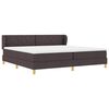 vidaXL Cama tipo Box Spring Marr&oacute;n Oscuro 200 x 200 cm tela