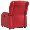 vidaXL Sill&oacute;n reclinable elevable cuero artificial rojo
