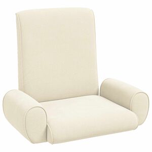 vidaXL Sill&oacute;n ajustable Crema Terciopelo granuloso