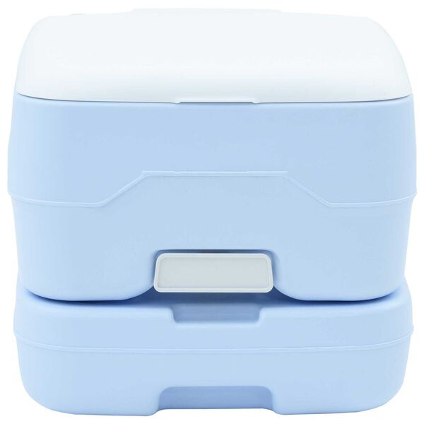 vidaXL Inodoro de Camping Azul Claro y 41,5 x 36,5 x 30 cm Polietileno