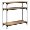 vidaXL Mesa Consola Roble artisan 75 x 29 x 75 cm Madera de ingenier&iacute;a