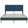 vidaXL Estructura de cama con cabecera Azul 160 x 200 cm tela