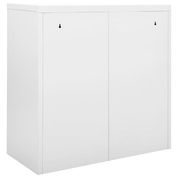 vidaXL Armario con puerta corredera gris acero 90x40x90 cm