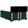 vidaXL Cama box spring con colch&oacute;n terciopelo verde oscuro 140x190 cm