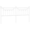 vidaXL Cabecero de metal blanco 193 cm
