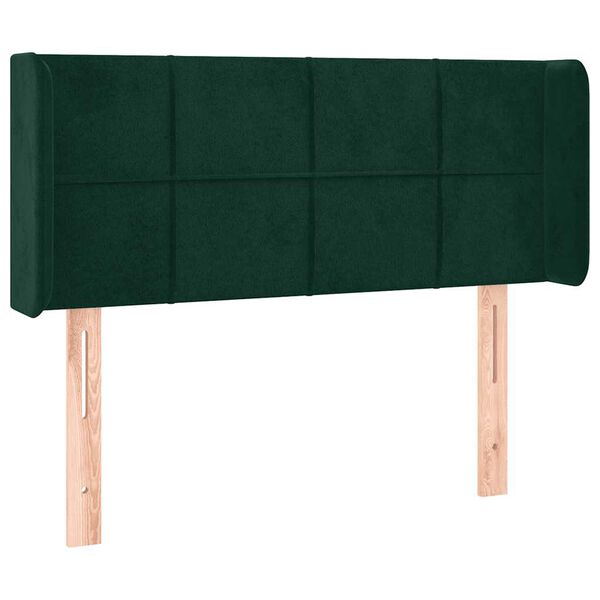 vidaXL Cabecero de terciopelo verde oscuro 83x16x78/88 cm