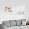 vidaXL Estantes flotantes de pared 2 uds MDF blanco 120x23,5x3,8 cm