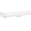 vidaXL Estante flotante de pared MDF blanco 80x23,5x3,8 cm