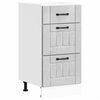 vidaXL Mueble bajo de cocina Lucca madera contrachapada gris cemento