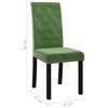 vidaXL Sillas de comedor 6 unidades terciopelo verde oscuro