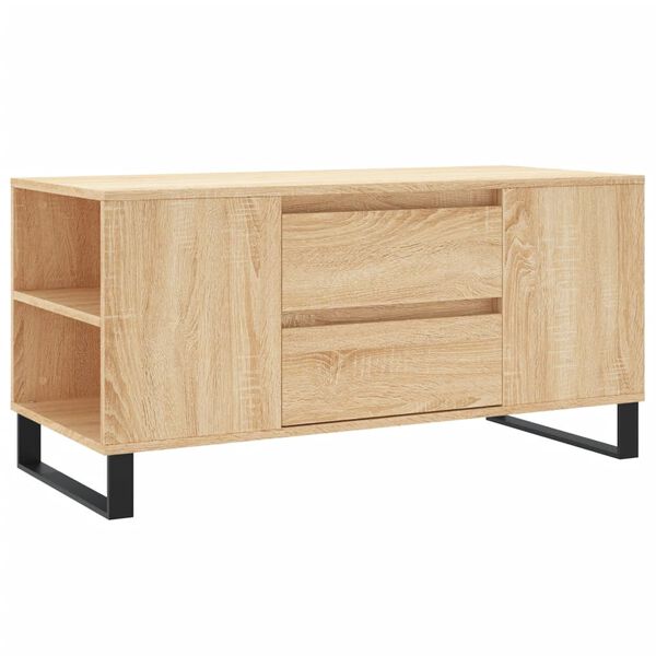 vidaXL Mesa de centro madera de ingenier&iacute;a roble Sonoma 102x44,5x50 cm