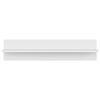 vidaXL Estante de pared 4 uds madera contrachapada blanco 80x11,5x18cm