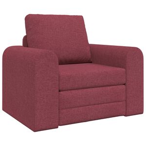 vidaXL Sof&aacute; cama Rojo vino 98 x 71 x 83 cm tela