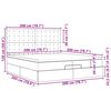 vidaXL Estructura de cama otomana con colchones tela crema 200x200cm